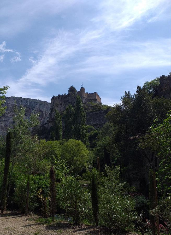 Maison Au Coeur De Fontaine De Vaucluse, Nichee Sur Le Rocher Et Surplombant La Sorgue Exteriör bild
